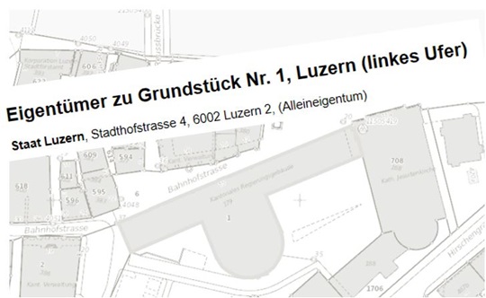 Beispiel Grundeigentümerabfrage